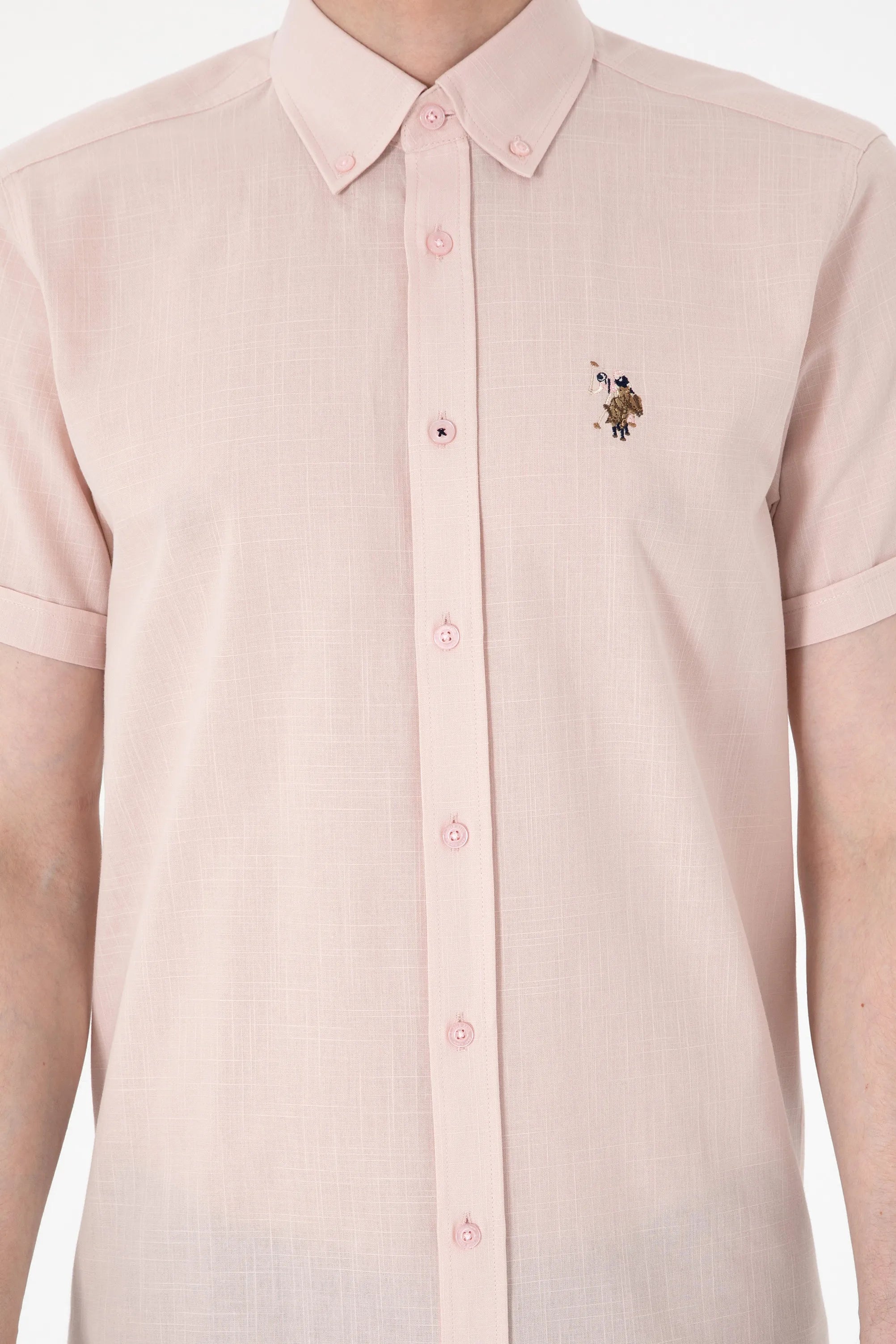 U.S. Polo Assn. Pink Men Pink Shirt SKU: G081GL0040 2083854_VR042 Image 06
