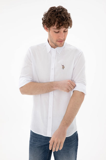 U.S. Polo Assn. White Men White Long Sleeve Shirt SKU: G081GL0040 2084002_VR013 Image 03