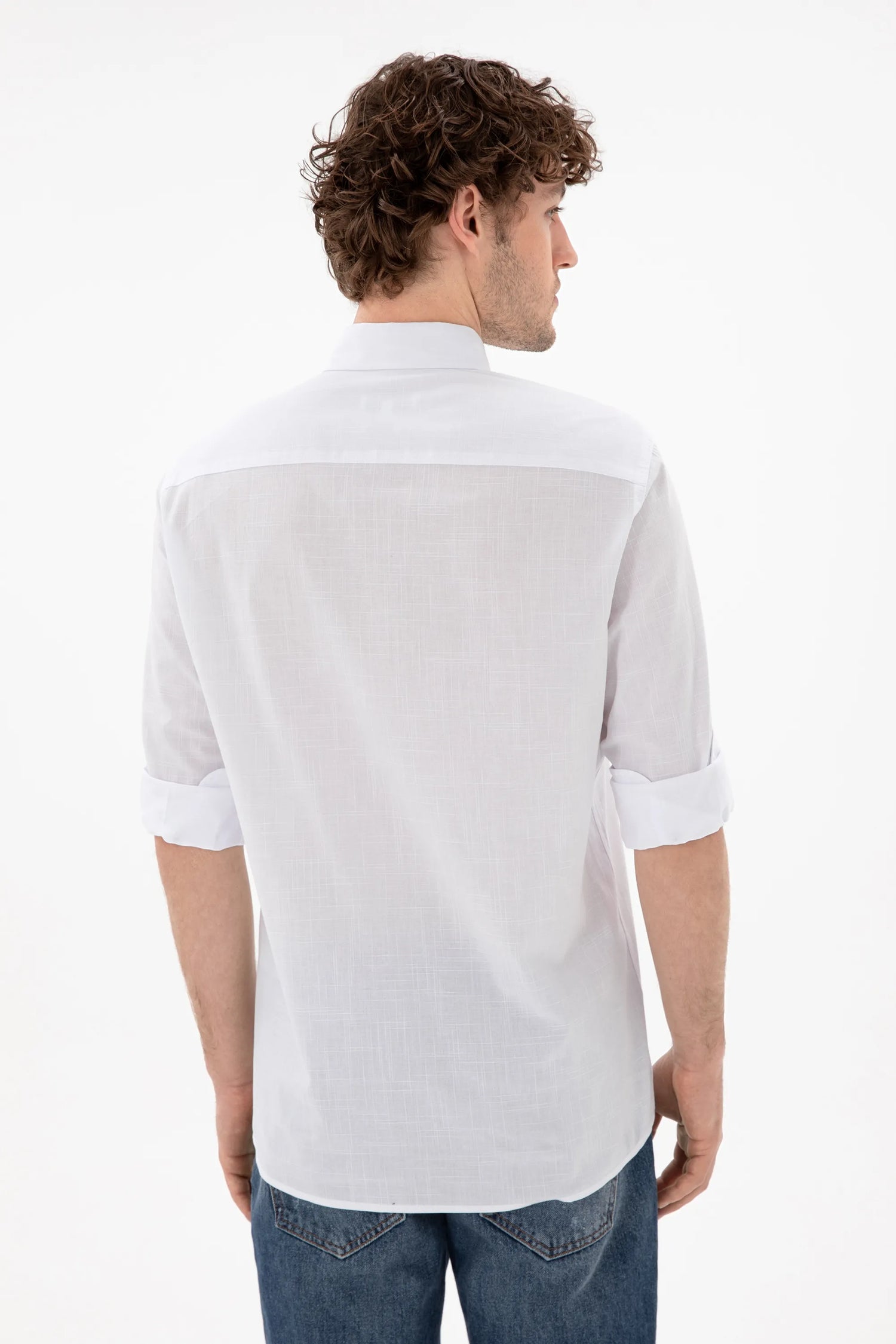 U.S. Polo Assn. White Men White Long Sleeve Shirt SKU: G081GL0040 2084002_VR013 Image 05