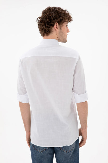 U.S. Polo Assn. White Men White Long Sleeve Shirt SKU: G081GL0040 2084002_VR013 Image 05