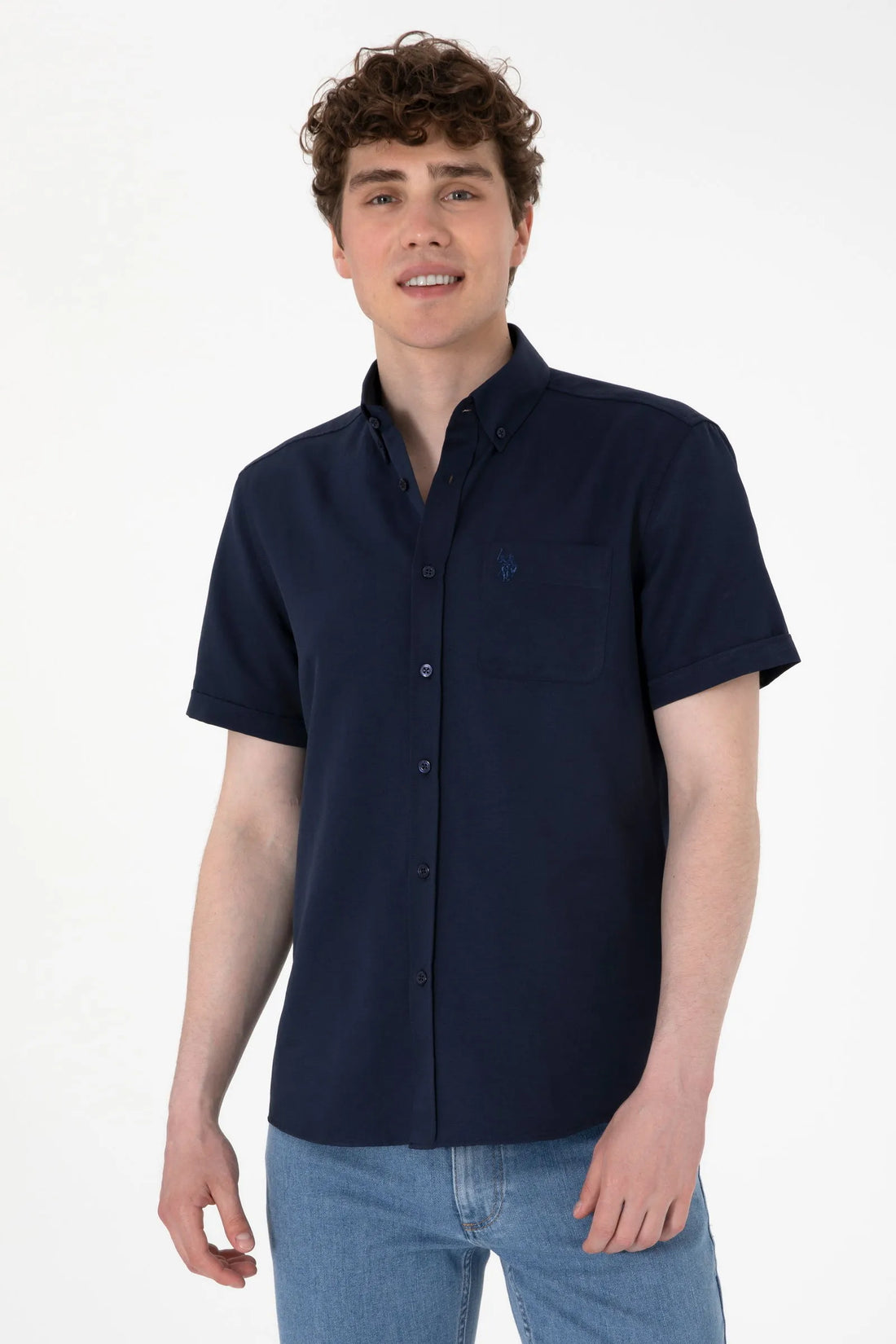 U.S. Polo Assn. Navy Men Navy Shirt SKU: G081GL0040 2084143_VR033 Image 01