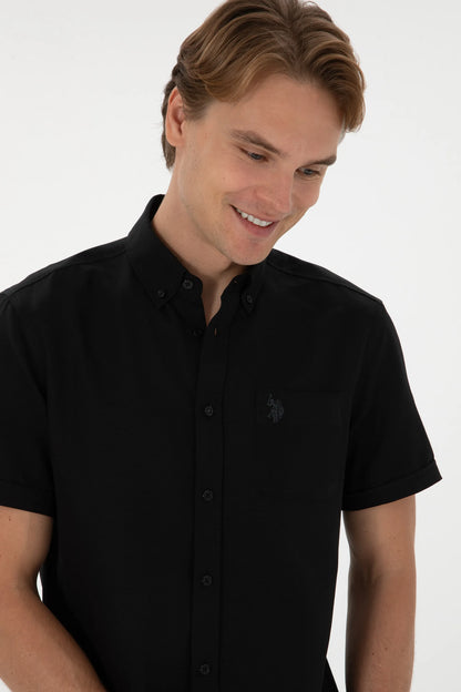 U.S. Polo Assn. Black Men Black Shirt SKU: G081GL0040 2084143_VR046 Image 02