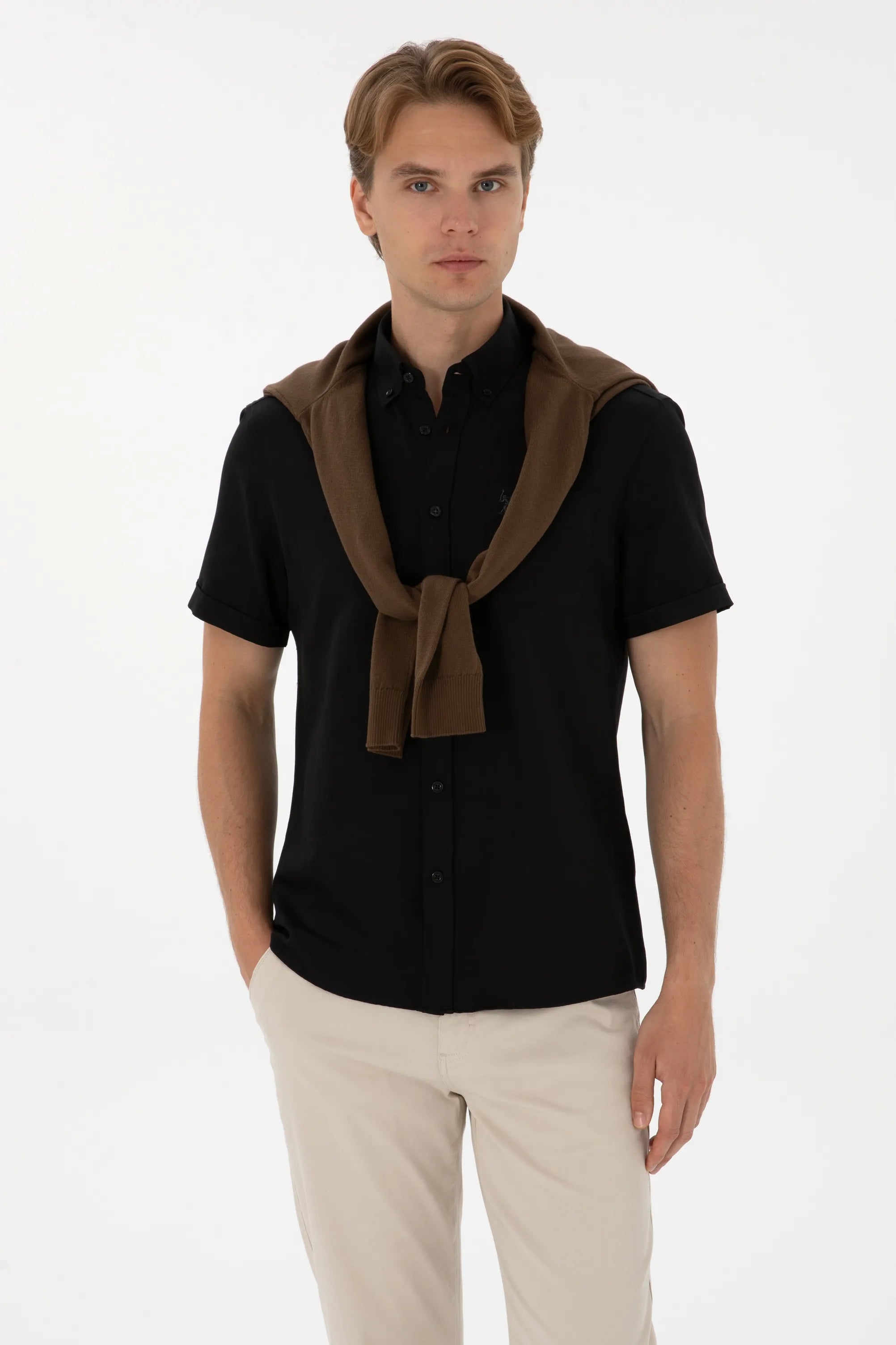 U.S. Polo Assn. Black Men Black Shirt SKU: G081GL0040 2084143_VR046 Image 03