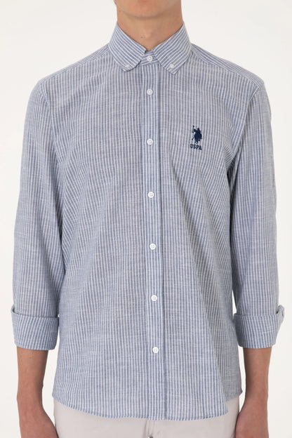 U.S. Polo Assn. Navy Men Navy Long Sleeve Shirt SKU: G081GL0040 2106492_VR033 Image 06