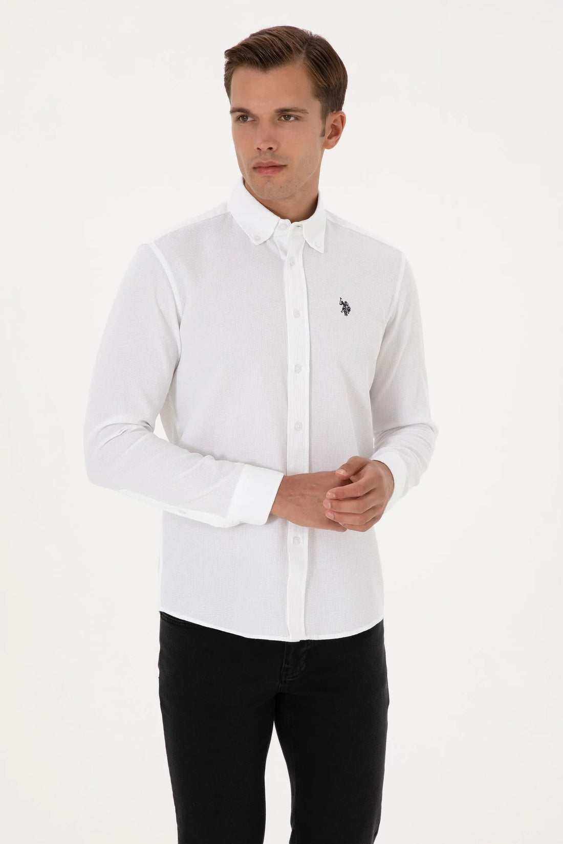 U.S. Polo Assn._White_White Long Sleeve Shirt_G081GL0040 2236556_VR013_01