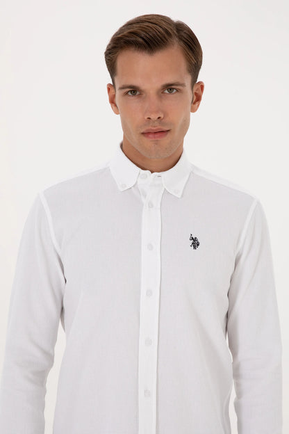 U.S. Polo Assn._White_White Long Sleeve Shirt_G081GL0040 2236556_VR013_02