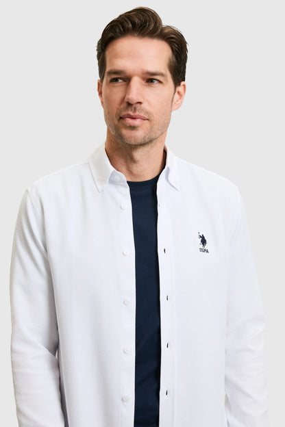 U.S. Polo Assn. White Men White Shirt Long Sleeve SKU: G081GL0040 PU-11980_VR013 Image 02