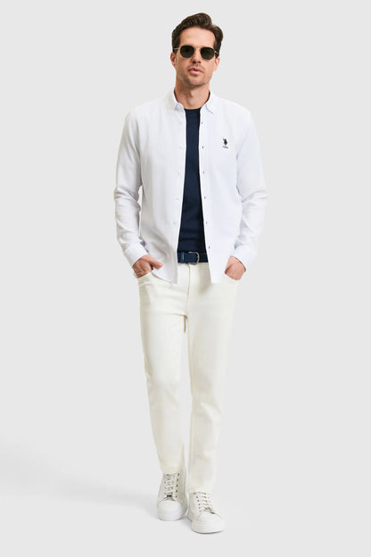 U.S. Polo Assn. White Men White Shirt Long Sleeve SKU: G081GL0040 PU-11980_VR013 Image 04