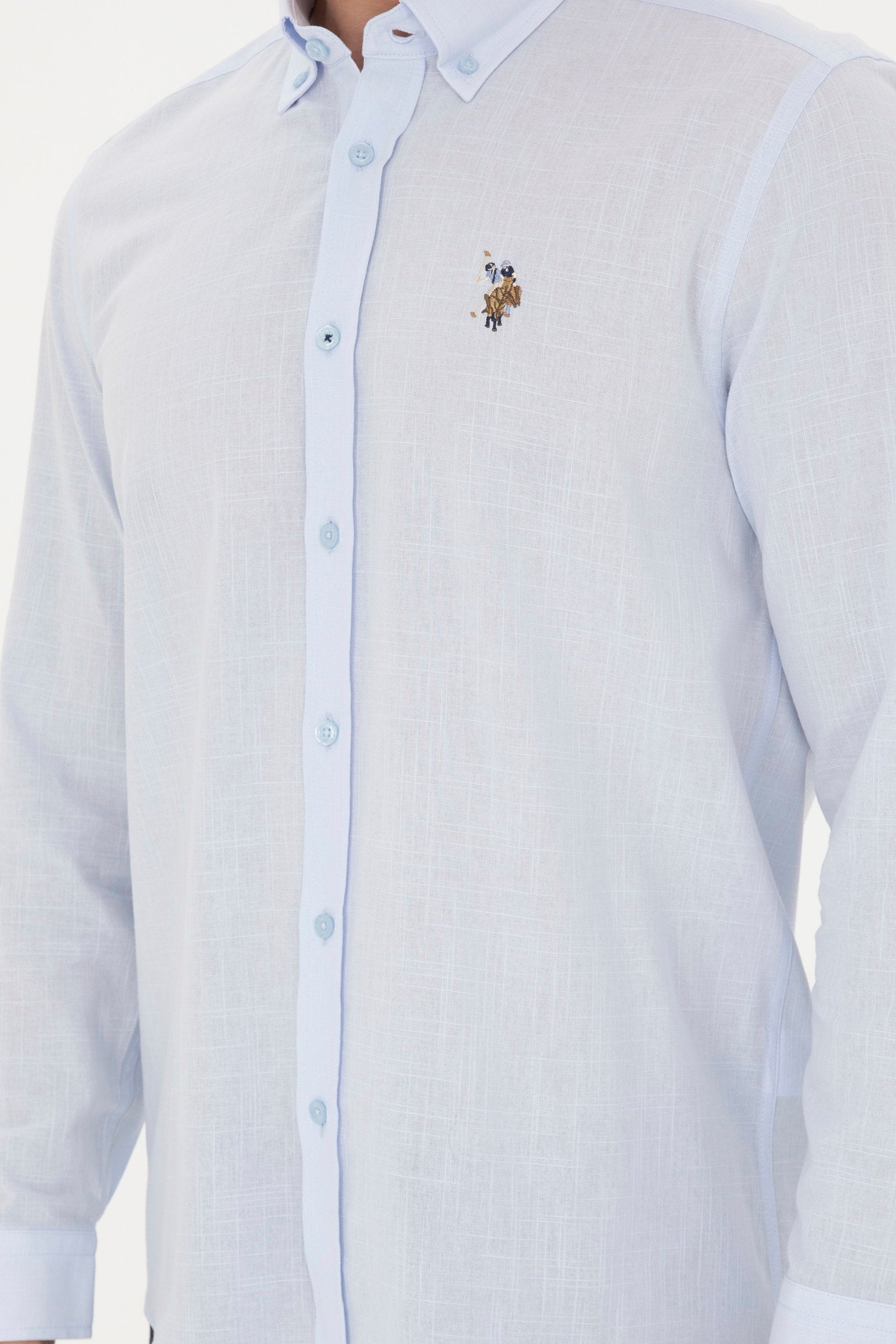 Button Down Shirt With Logo_G081GL0040 1829583_VR003_06