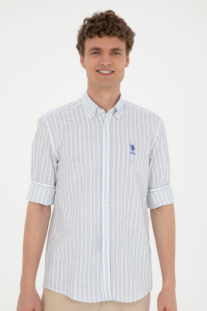 Button Down Shirt With Logo_G081GL0040 1831488_VR003_03