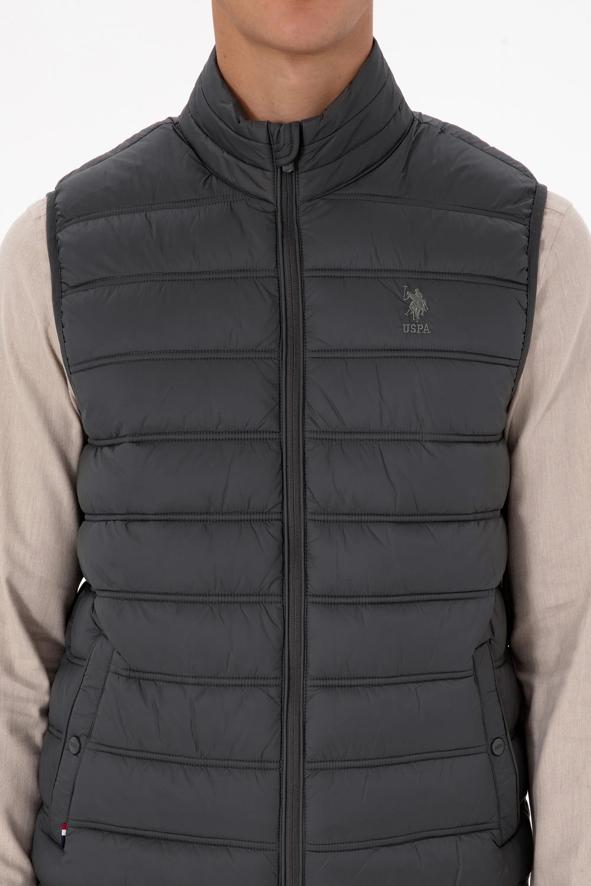 U.S. Polo Assn._Grey_Grey Vest Jacket_G081GL0100 2246396_VR024_06