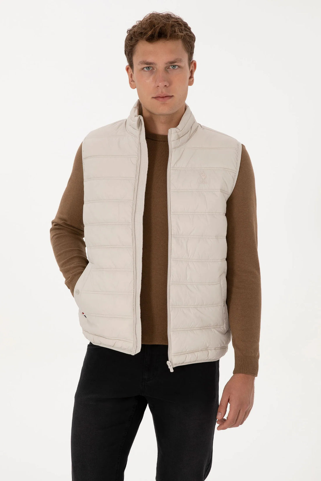 U.S. Polo Assn._Stone_Stone Vest Jacket_G081GL0100 2246396_VR049_01