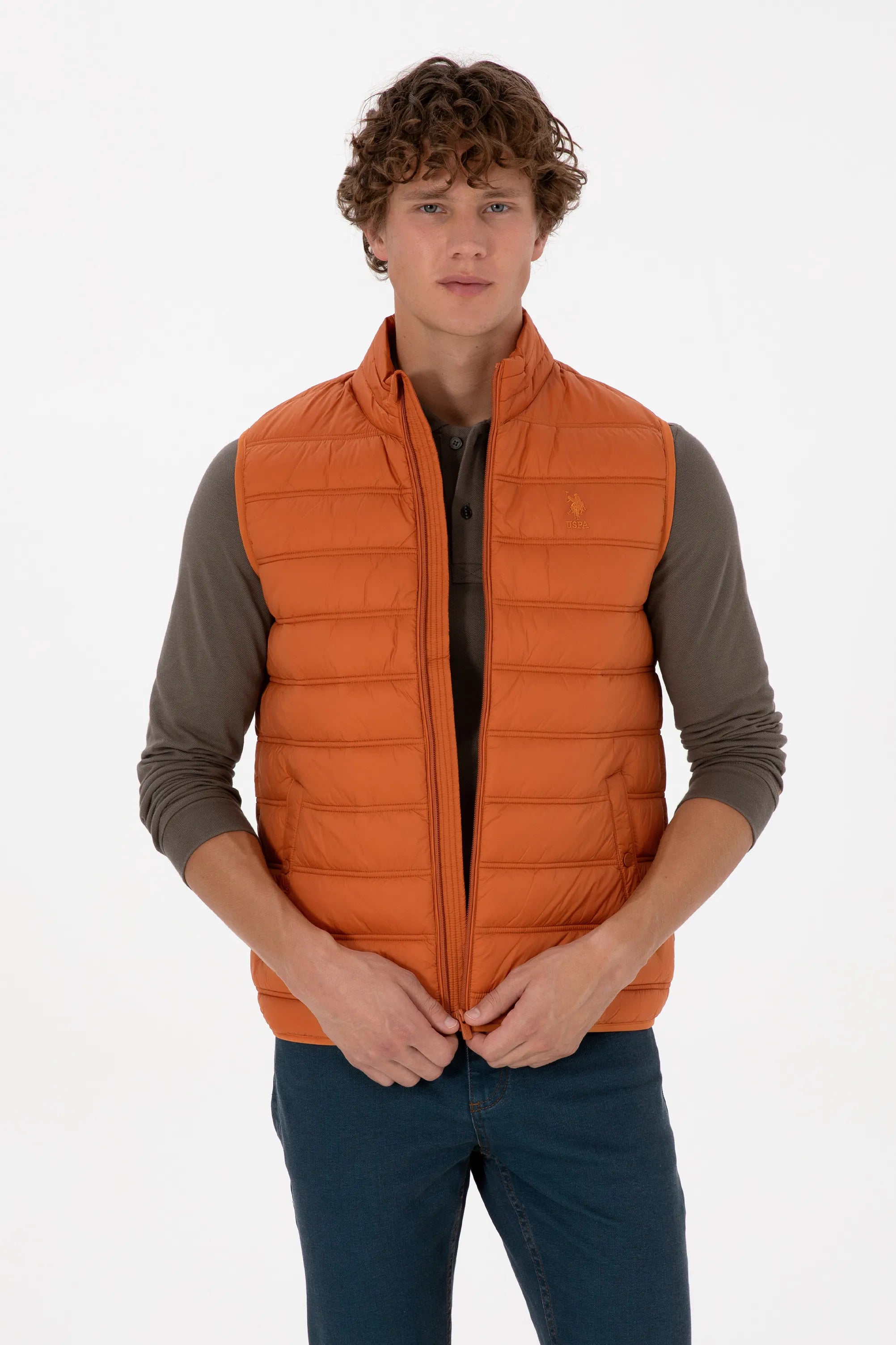 U.S. Polo Assn._Copper_Copper Vest Jacket_G081GL0100 2246396_VR182_03