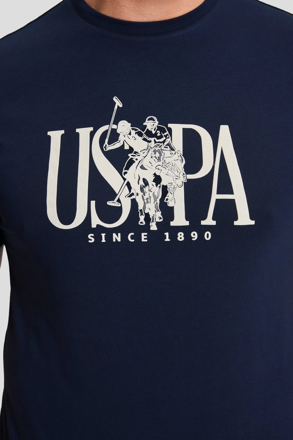 U.S. Polo Assn. Navy Men Navy Short Sleeve Printed T-Shirt SKU: G081GL0110 PU-10369_VR033 Image 06