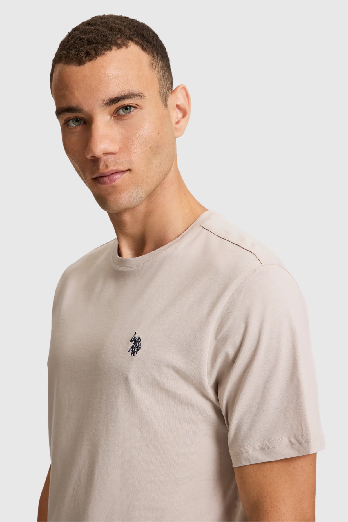 U.S. Polo Assn. Stone Men Stone Short Sleeve T-Shirt SKU: G081GL0110 PU-8732_VR049 Image 02