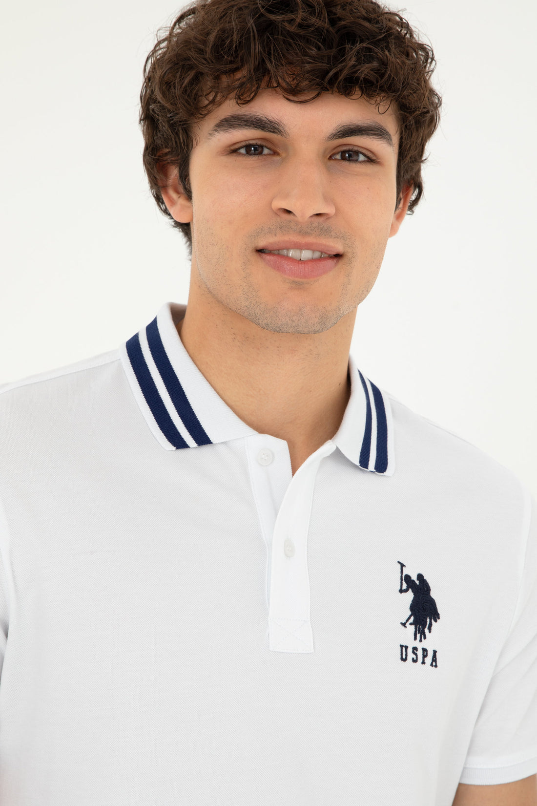 White Polo Shirt With Logo_G081GL0110 1792252_VR013_02