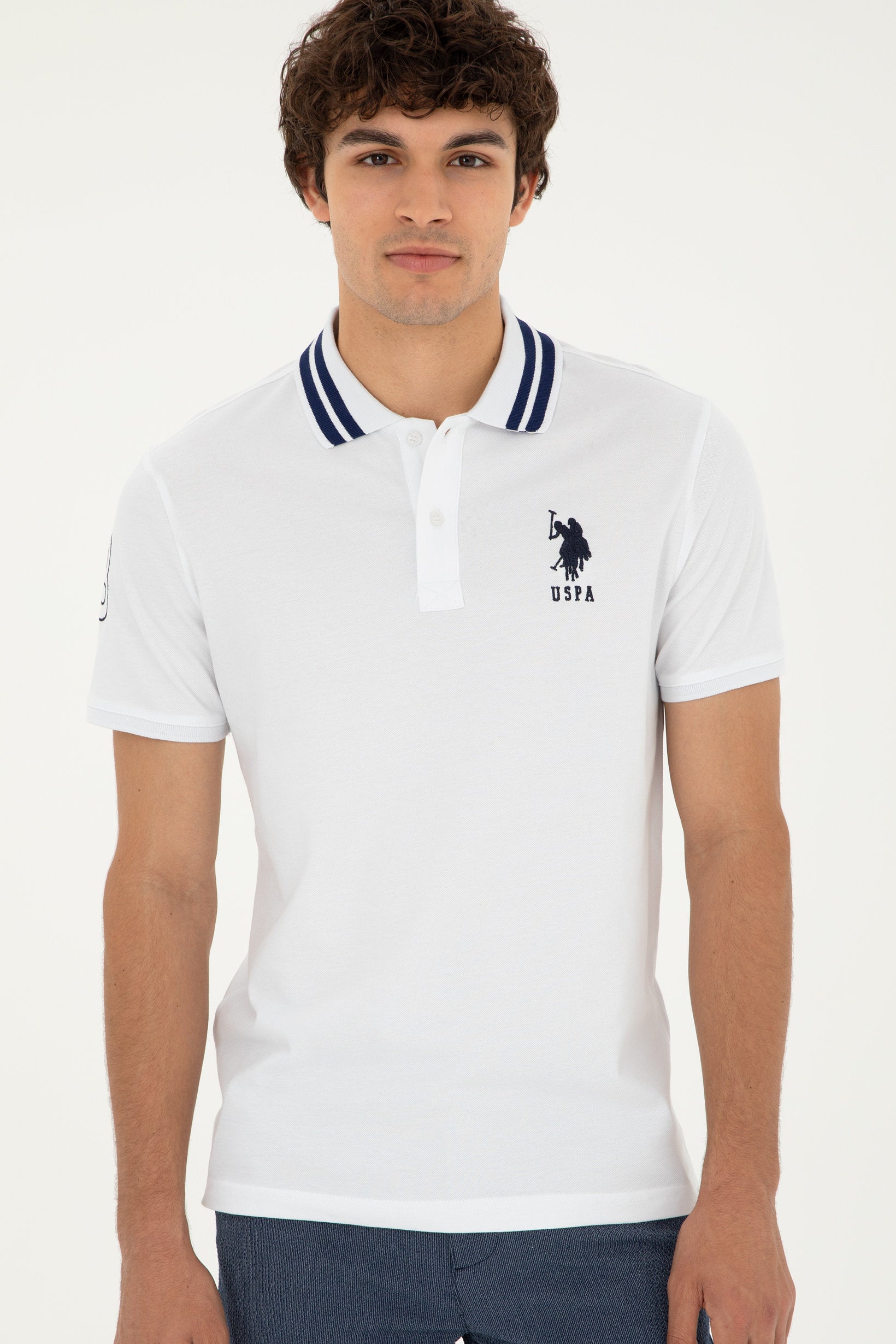 White Polo Shirt With Logo_G081GL0110 1792252_VR013_03