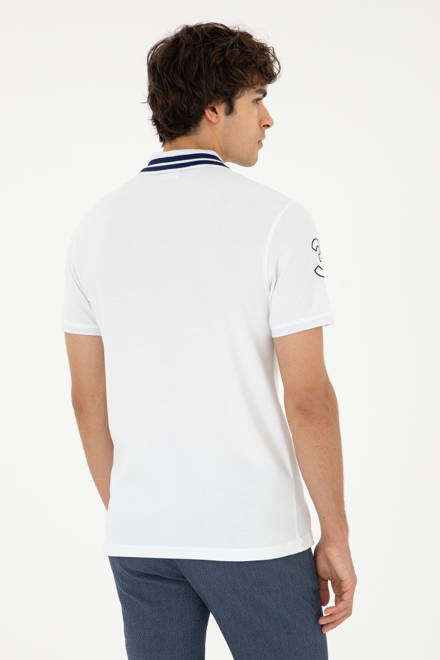 White Polo Shirt With Logo_G081GL0110 1792252_VR013_05