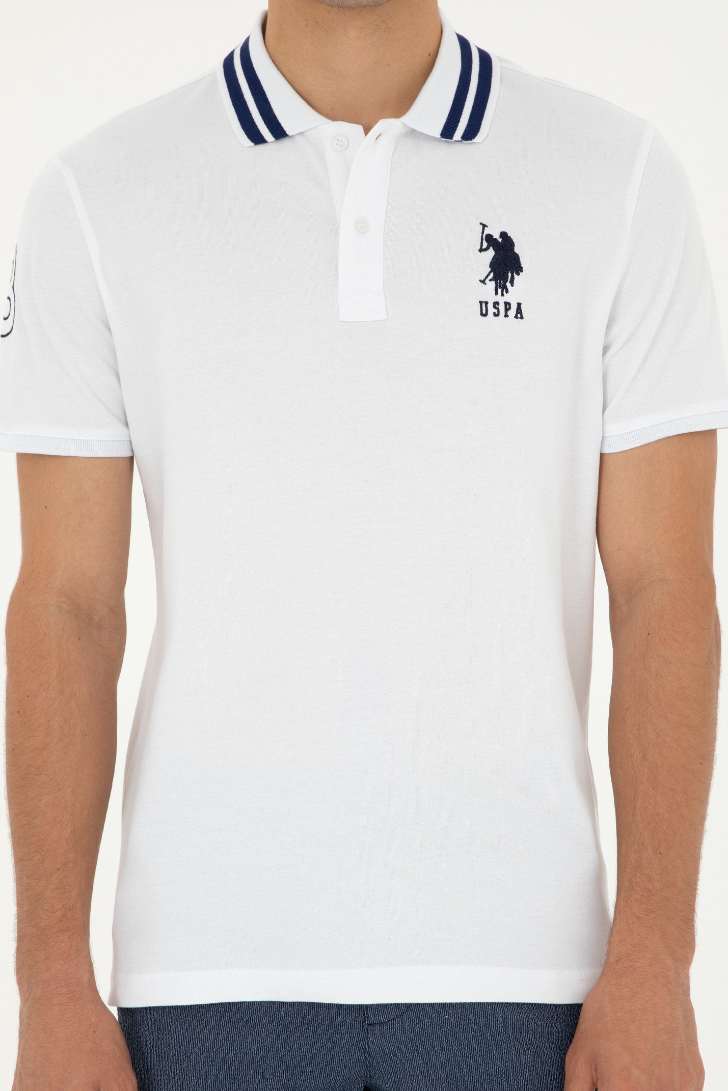 White Polo Shirt With Logo_G081GL0110 1792252_VR013_06