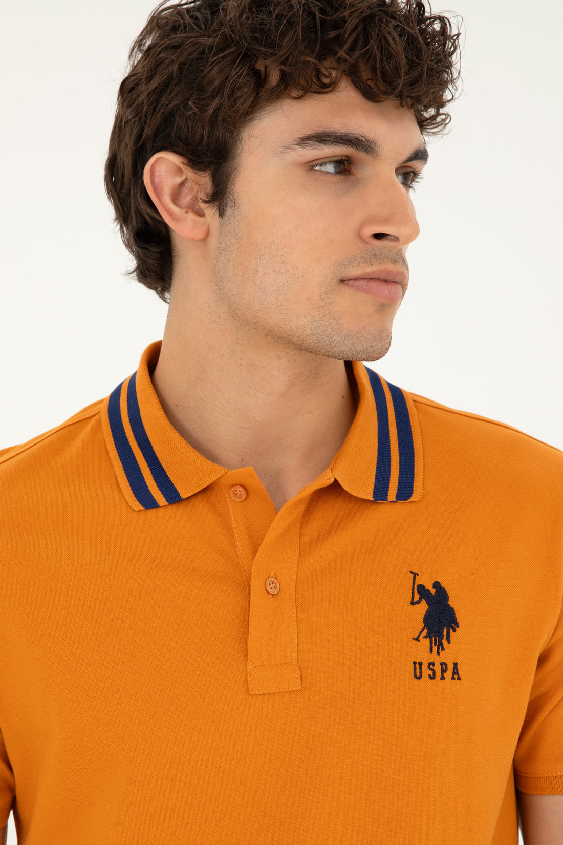 Orange Polo Shirt With Logo_G081GL0110 1792252_VR031_02