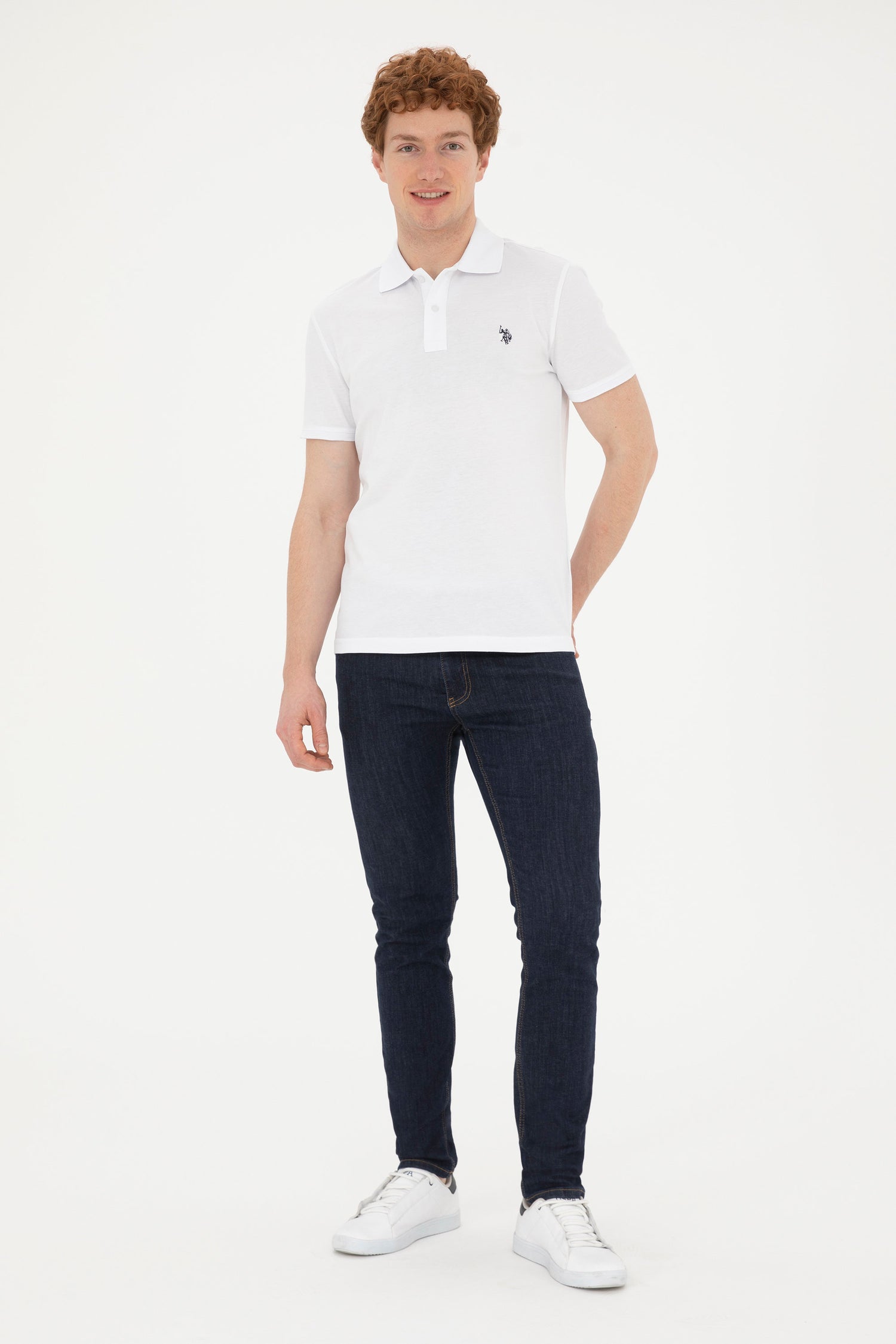 White Polo Shirt With Chest Logo_G081GL0110 1792406_VR013_04