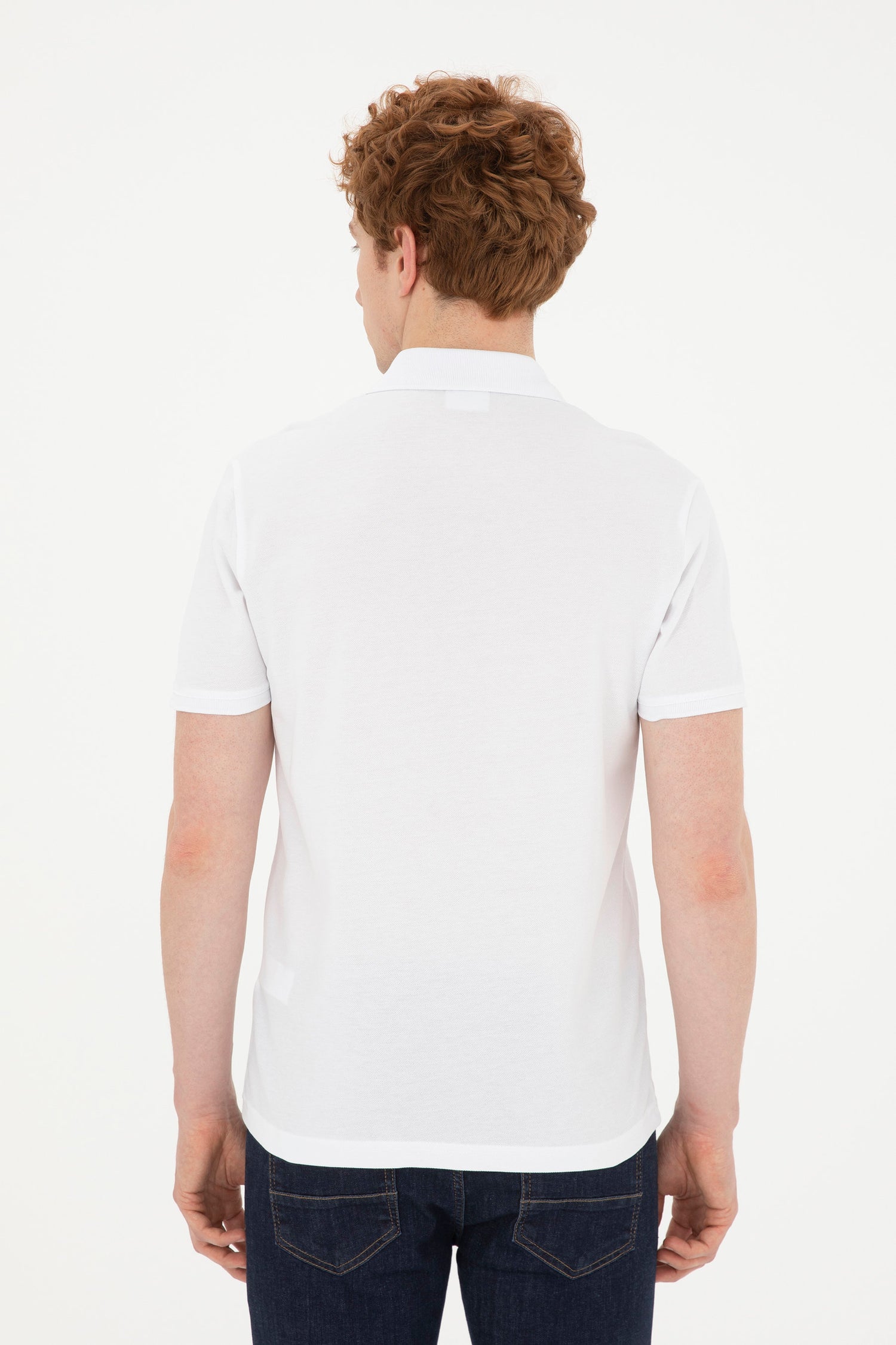 White Polo Shirt With Chest Logo_G081GL0110 1792406_VR013_05