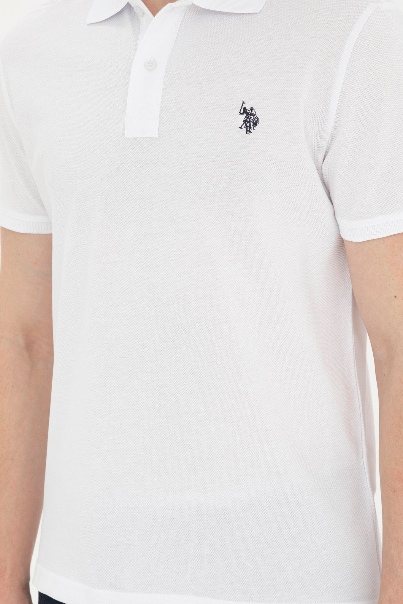 White Polo Shirt With Chest Logo_G081GL0110 1792406_VR013_06