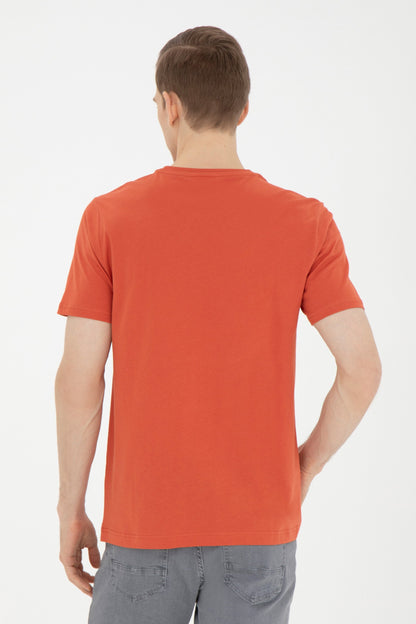 Men Orange T-Shirt_G081GL0110 1827185_VR042_04