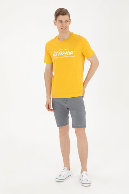 Men Yellow T-Shirt_G081GL0110 1827185_VR043_03