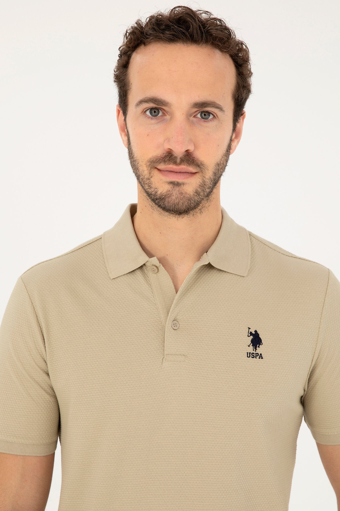 Beige Polo Shirt_G081GL0110 1827972_VR183_02