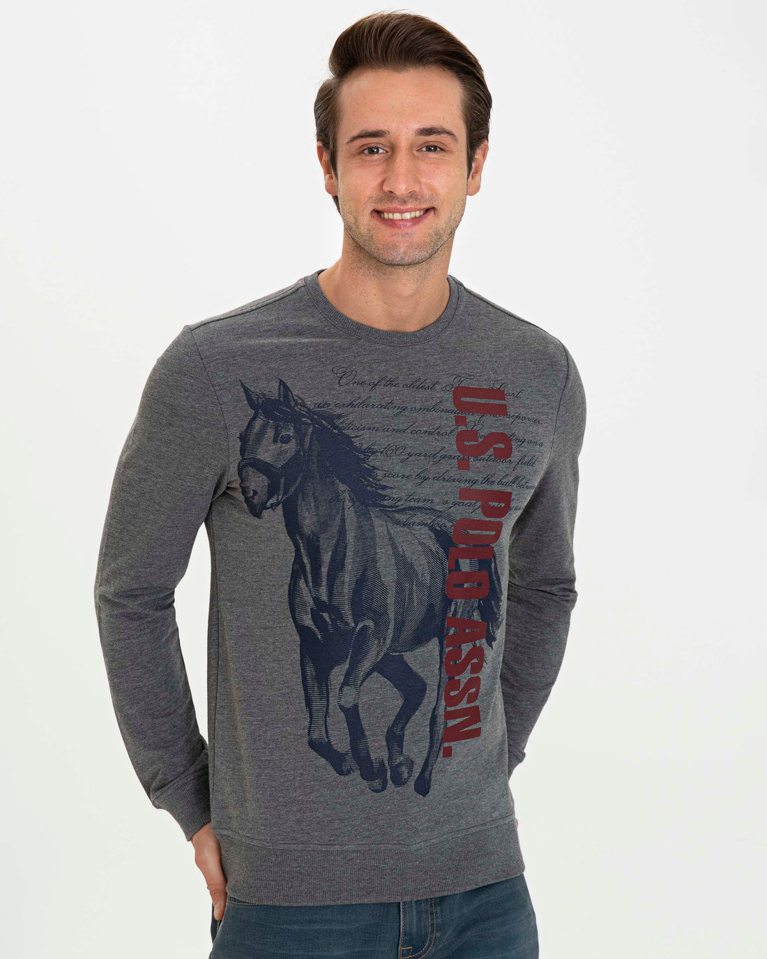 Dark Grey Sweat Shirt U.S. Polo Assn.