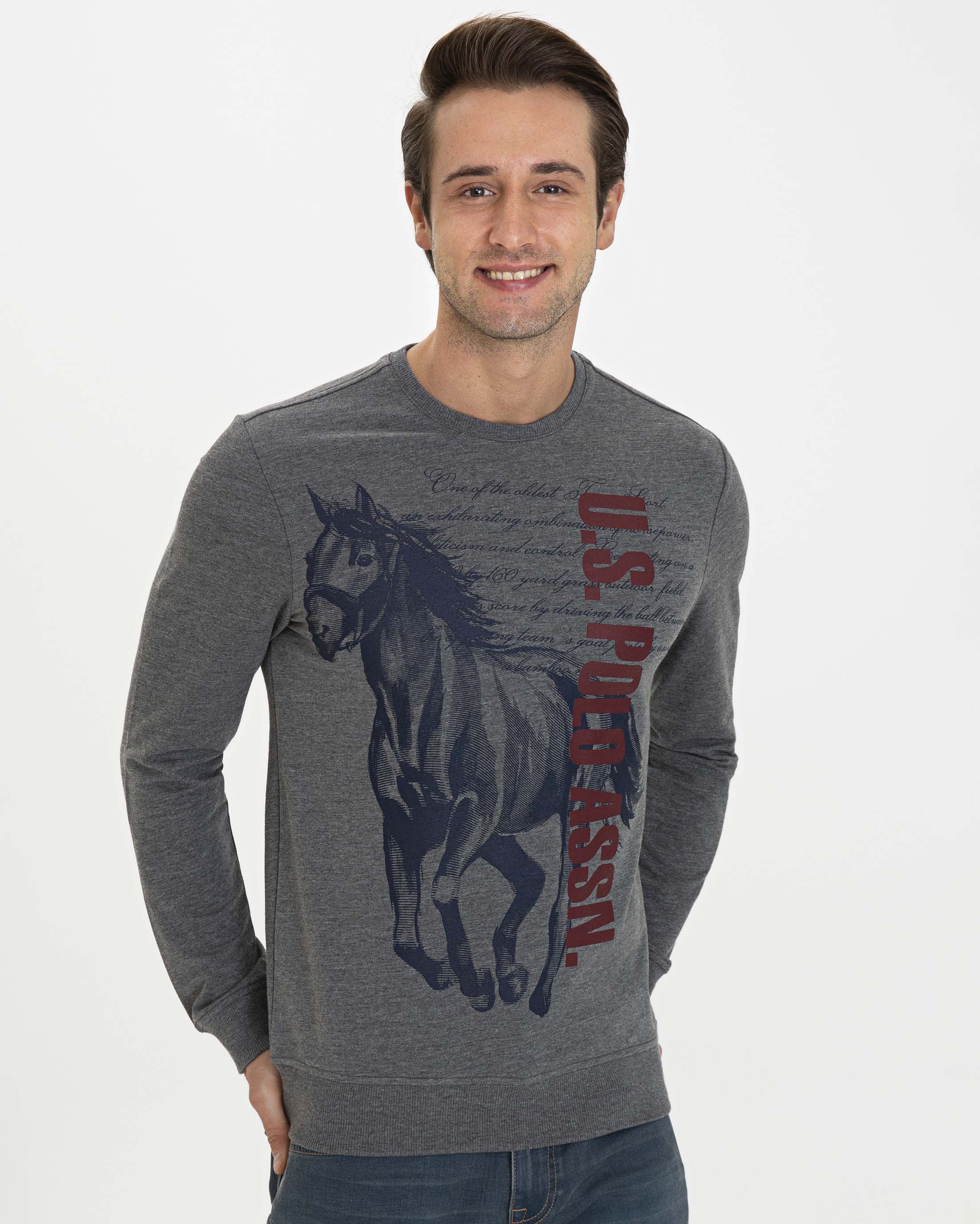 Dark Grey Sweat Shirt U.S. Polo Assn.