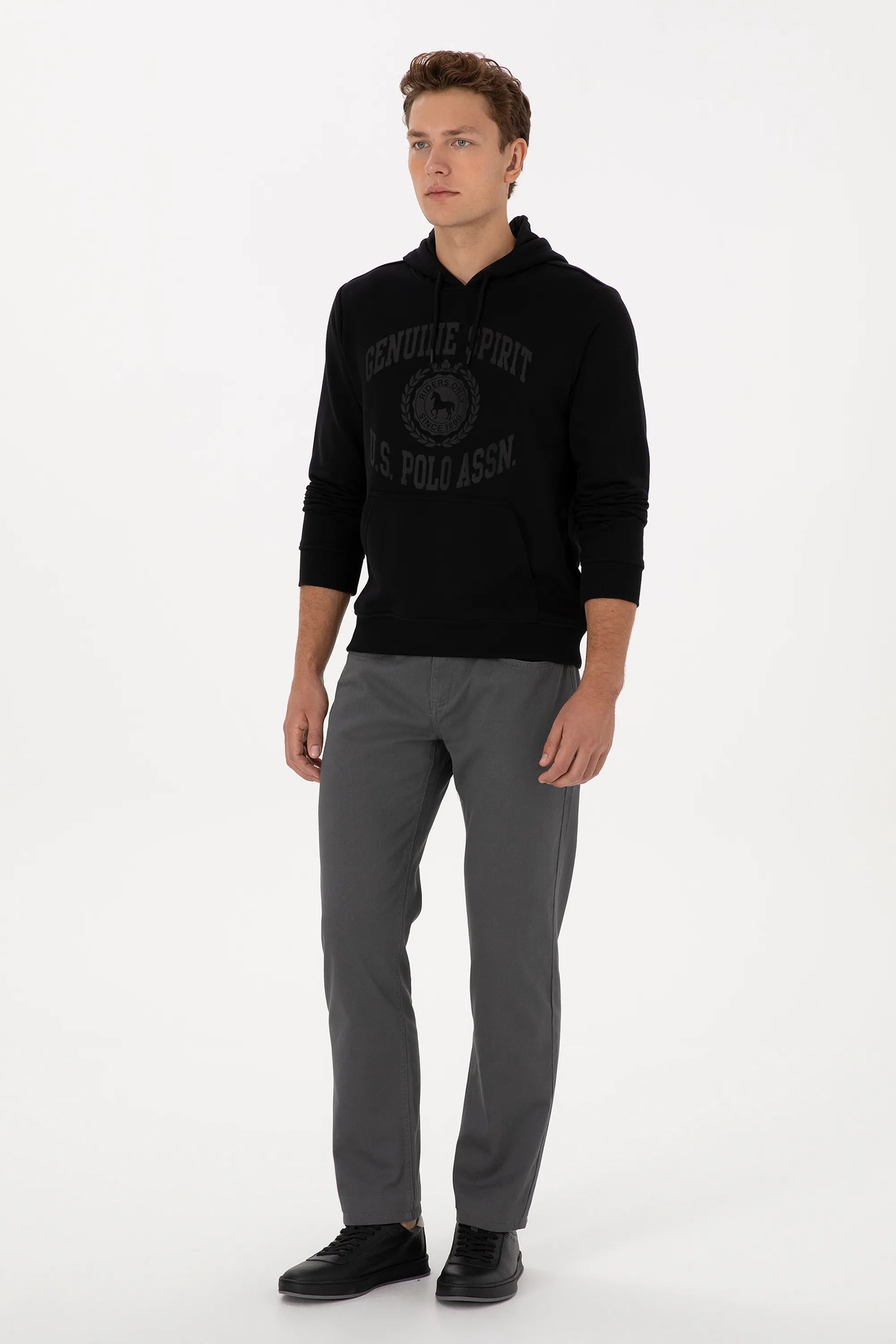 U.S. Polo Assn._Black_Black Hoodie With Logo_G081GL0820 2232270_VR046_04
