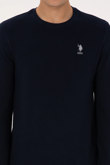 U.S. Polo Assn. Navy Men Navy Crew Neck Sweatshirt SKU: G081GL0820 2249136_VR033 Image 06