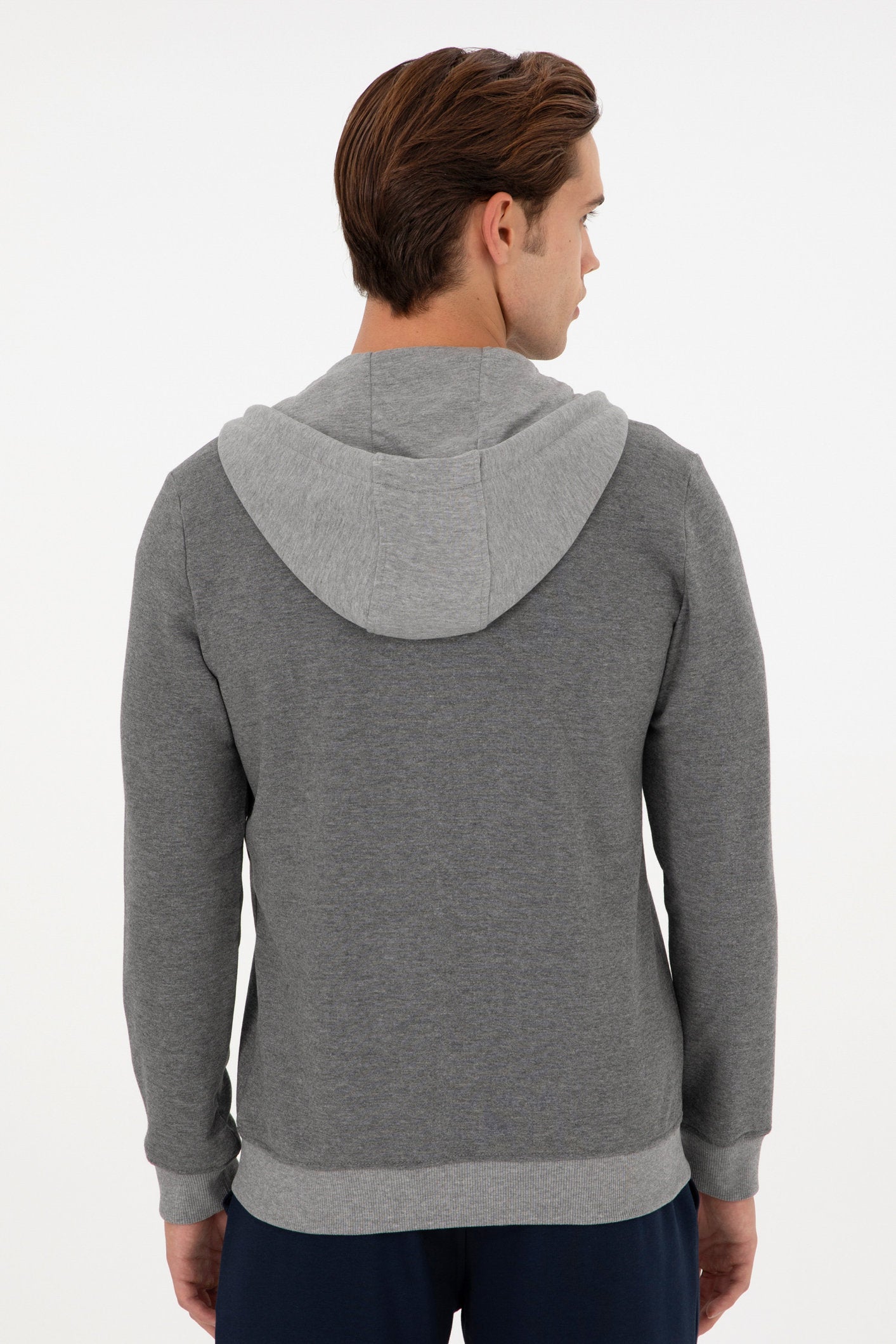 Grey Sweatshirt with Color Block Design_G081GL0820 1943660_VR081_06