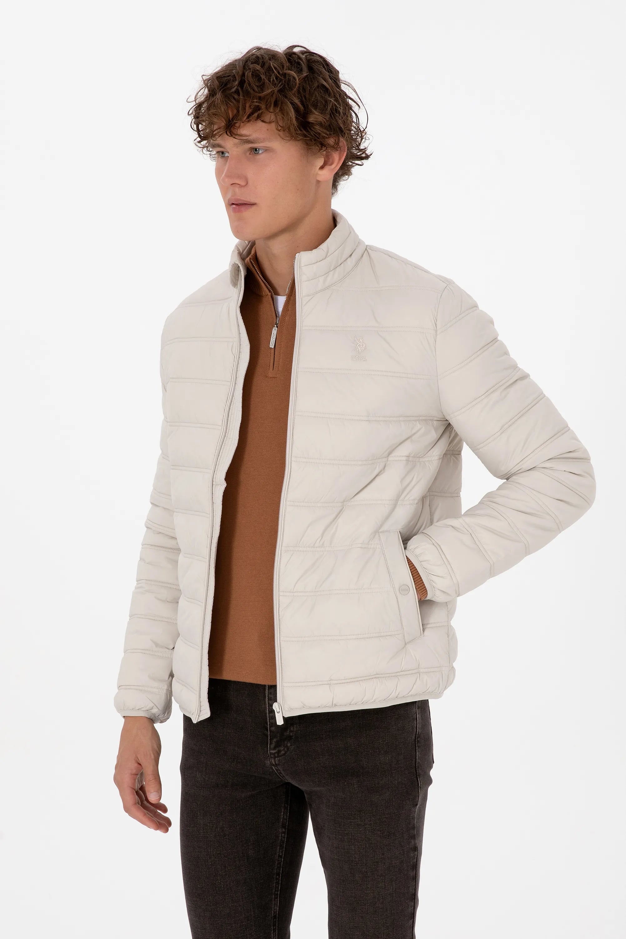 U.S. Polo Assn._Stone_Stone Quilted Puffer Jacket_G081GL0MS0 2246494_VR049_03