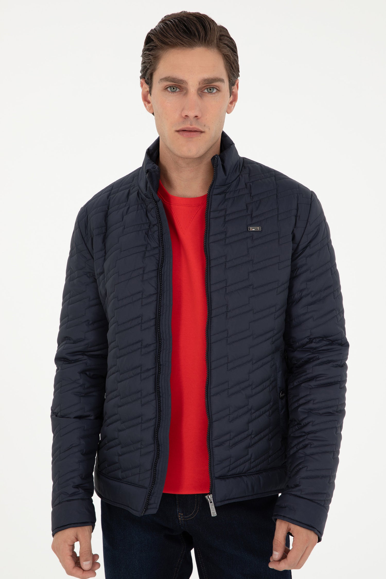 Navy Blue Quilted Puffer Jacket_G081GL0MS0 1937713_VR033_03