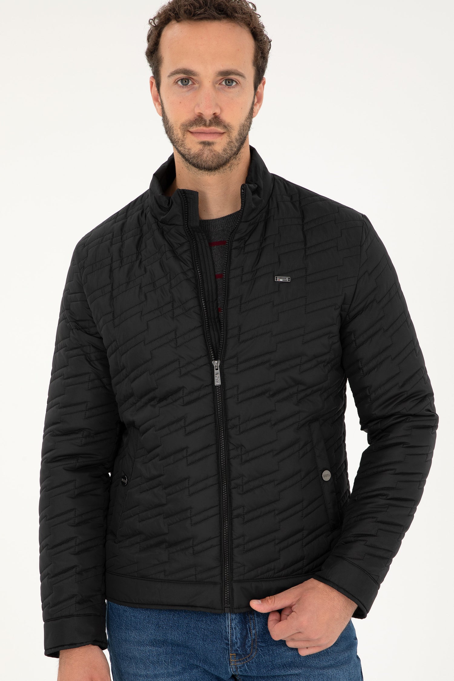 Black Quilted Puffer Jacket_G081GL0MS0 1937713_VR046_03