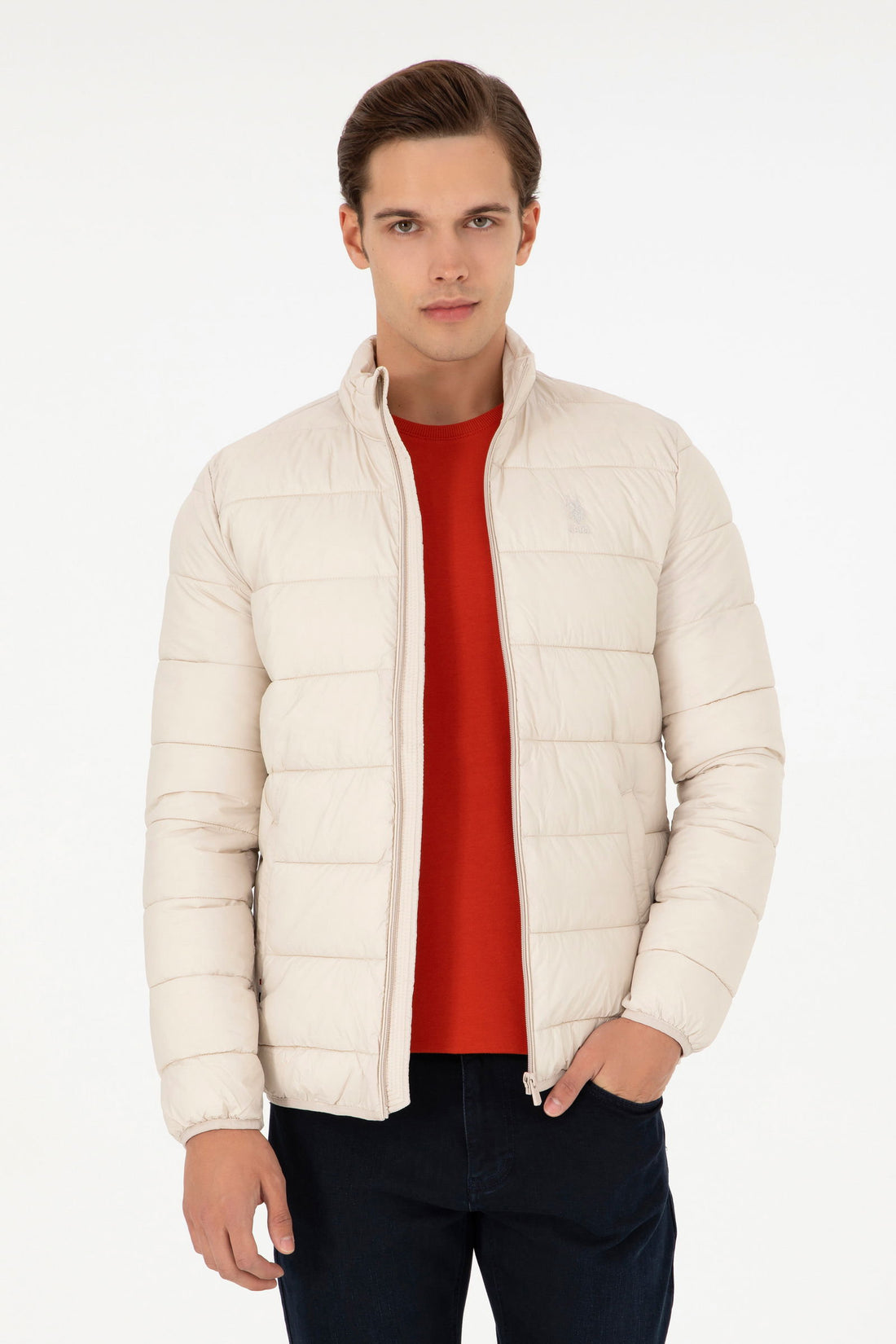 Beige Quilted Puffer Jacket_G081GL0MS0 1946052_VR049_01