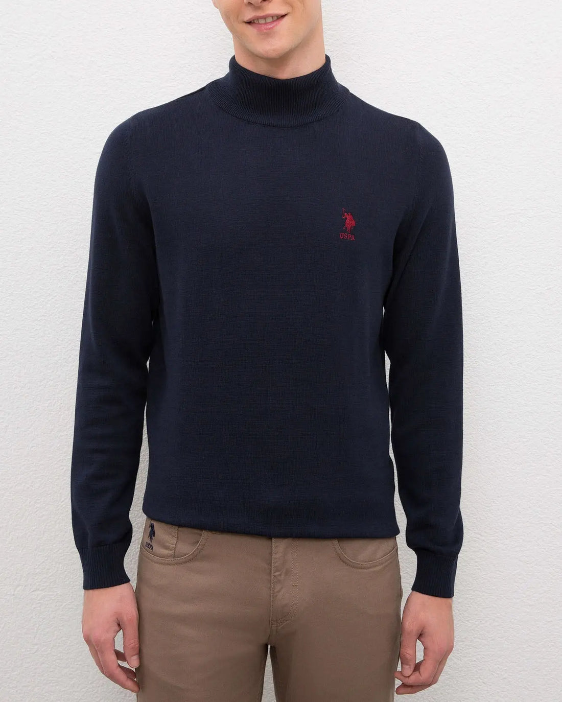 Dark Blue Knitting Jumper - BEVAVA