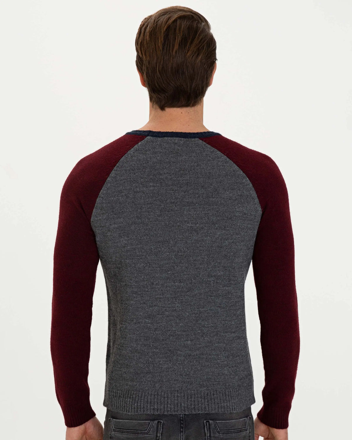 Dark Blue Knitting Jumper - BEVAVA