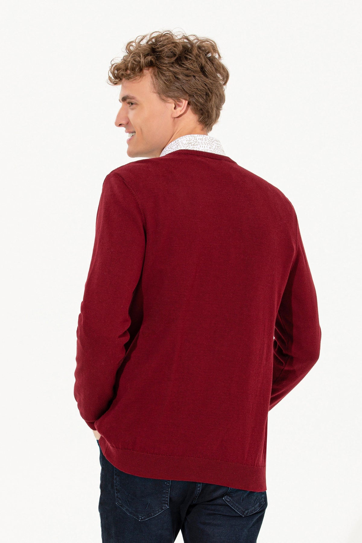 Red Knitting Jumper U.S. Polo Assn.