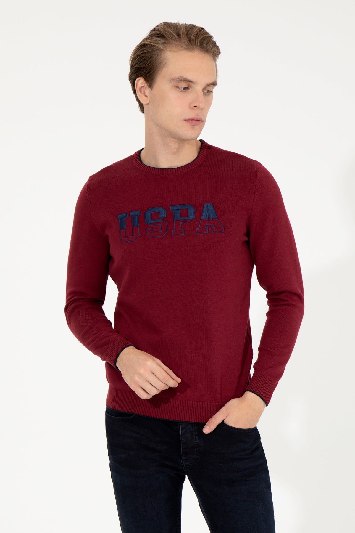 Red Knitting Jumper U.S. Polo Assn.