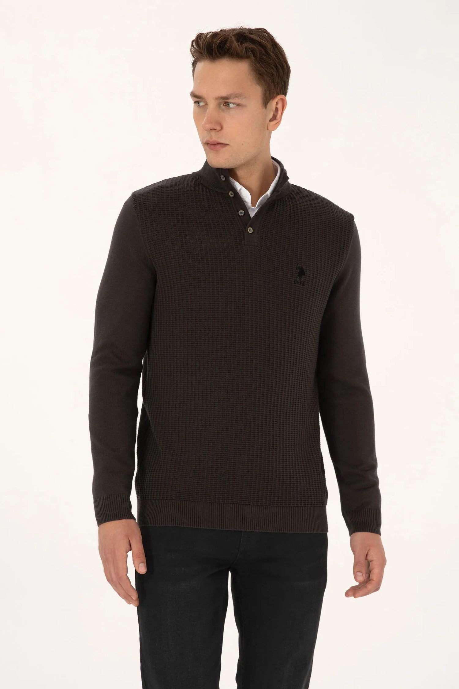 U.S. Polo Assn._Grey_Anthracite Mela Knitting Jumper_G081GL0TK0 2239182_VR081_01