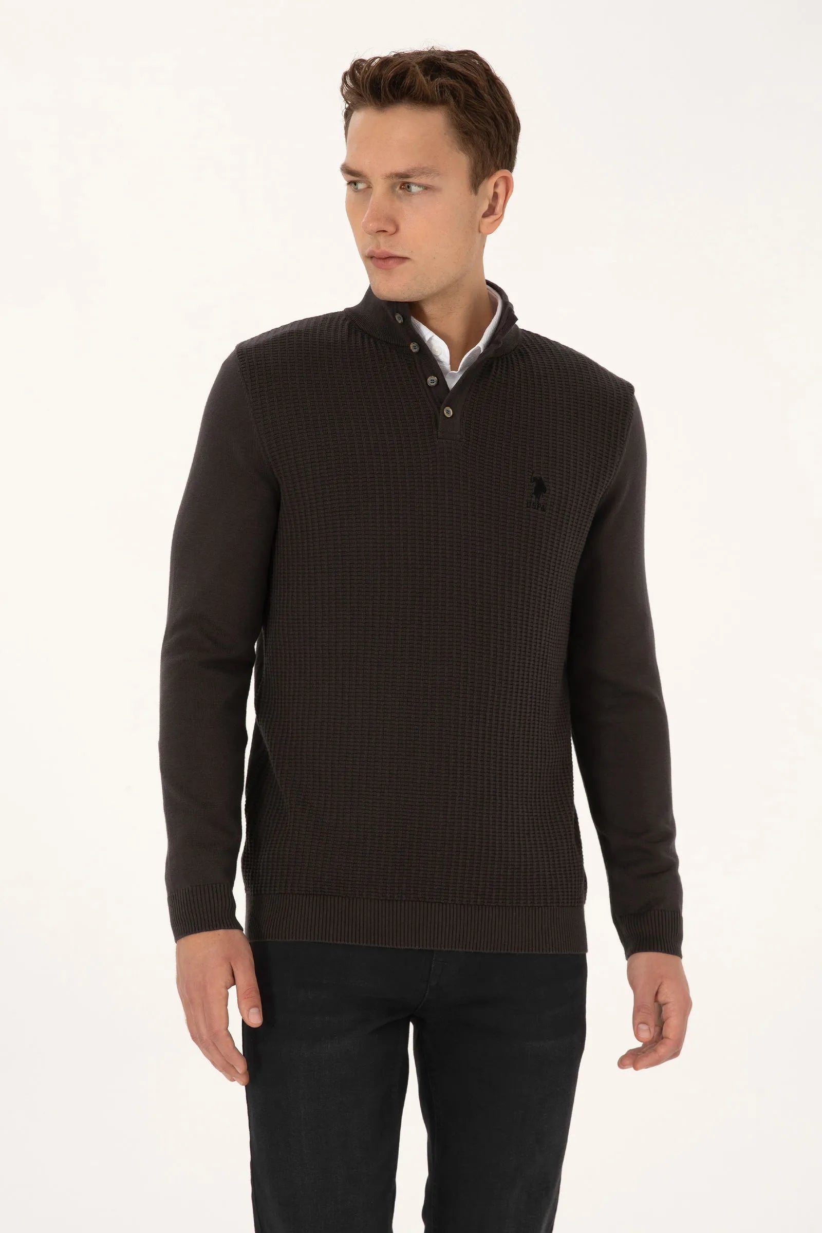 U.S. Polo Assn._Grey_Anthracite Mela Knitting Jumper_G081GL0TK0 2239182_VR081_01