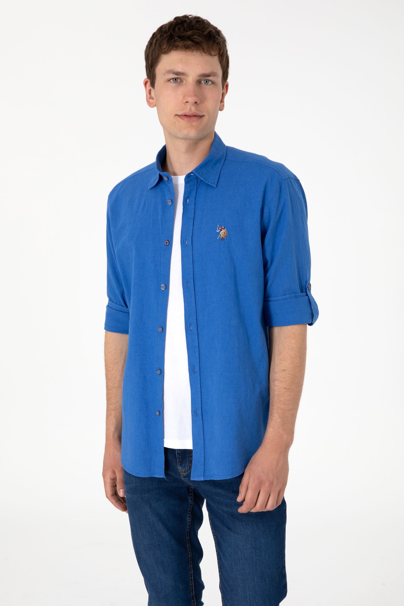 U.S. Polo Assn._Indigo_Shirt Long Sleeve_G081SZ0040 2082527_VR028_01