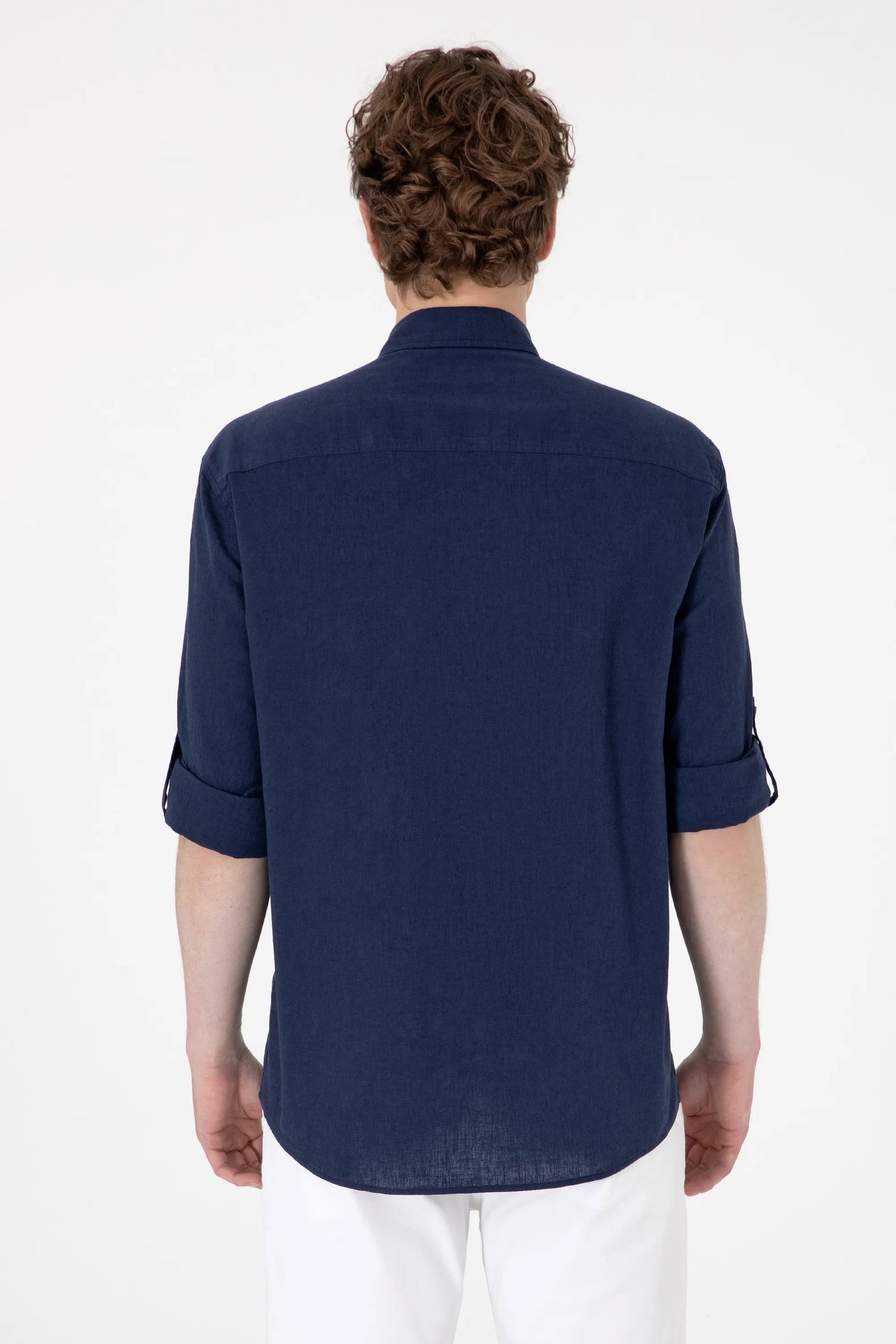 U.S. Polo Assn. Navy Men Navy Long Sleeve Shirt SKU: G081SZ0040 2082527_VR033 Image 05