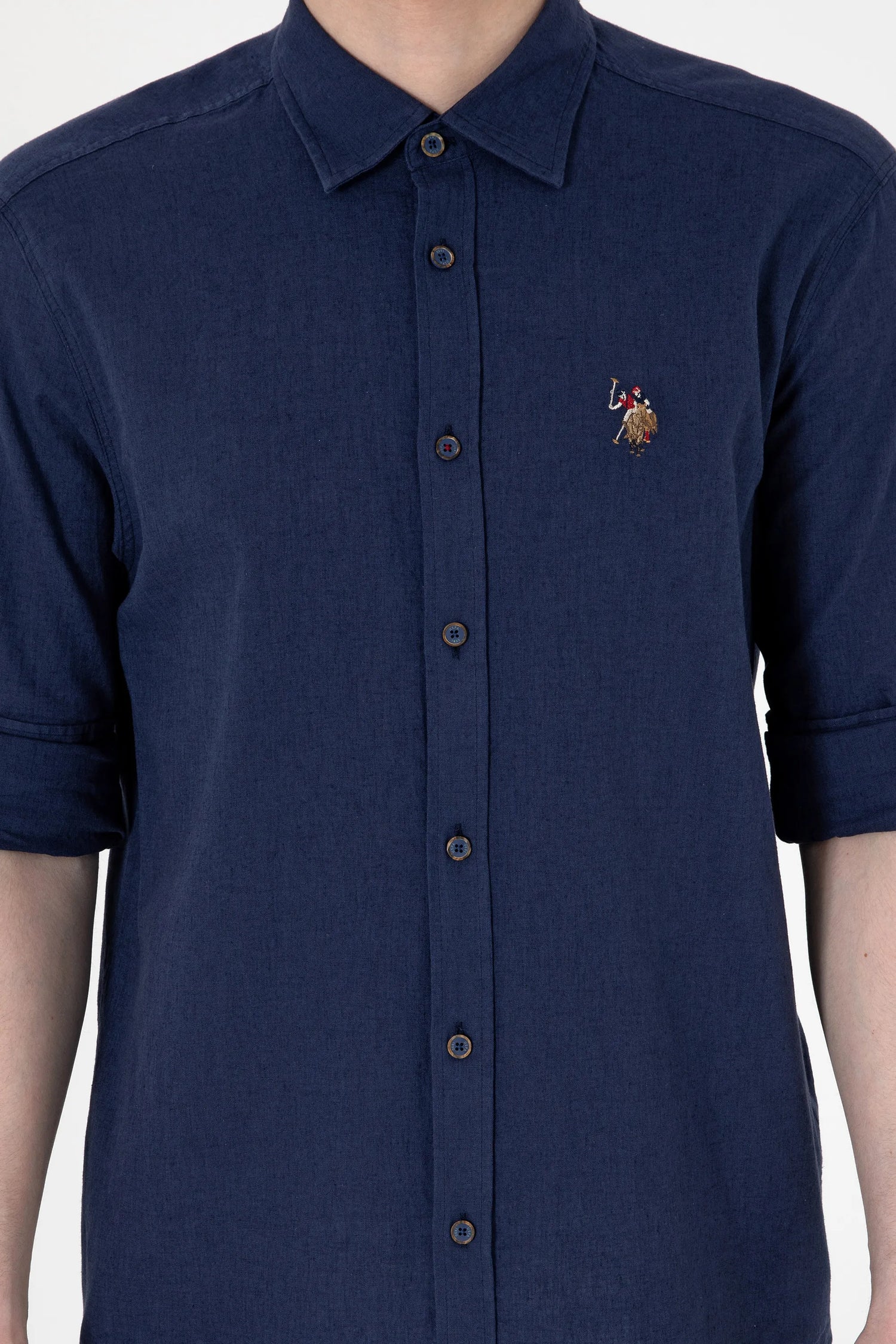 U.S. Polo Assn. Navy Men Navy Long Sleeve Shirt SKU: G081SZ0040 2082527_VR033 Image 06