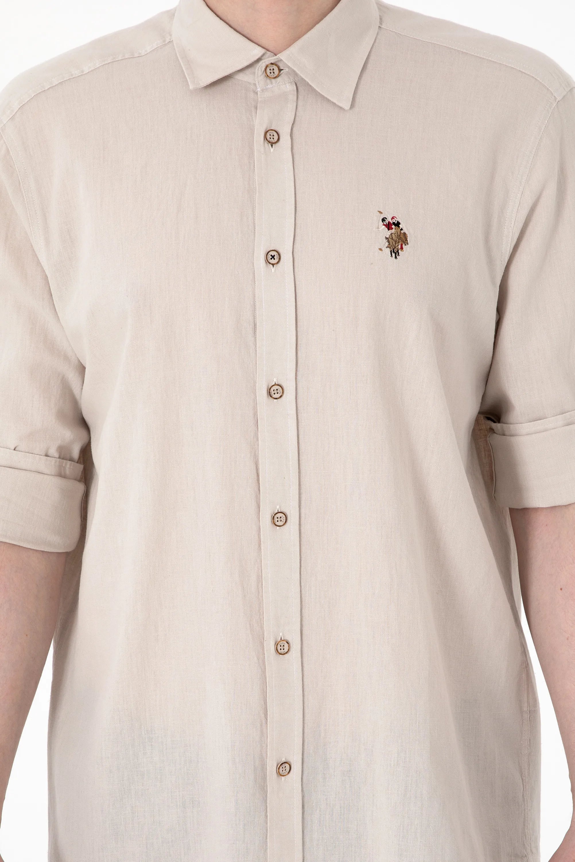 U.S. Polo Assn. Stone Men Stone Shirt Long Sleeve SKU: G081SZ0040 2082527_VR049 Image 06