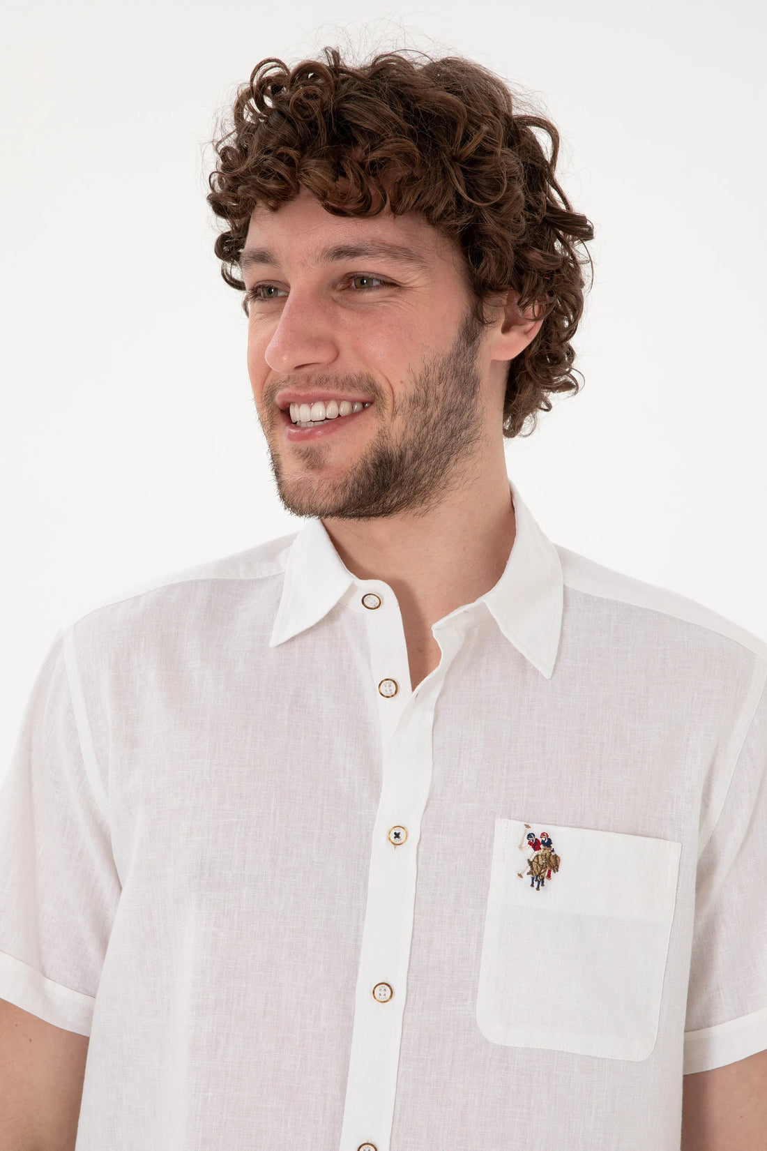 U.S. Polo Assn. White Men White Shirt SKU: G081SZ0040 2082772_VR013 Image 02